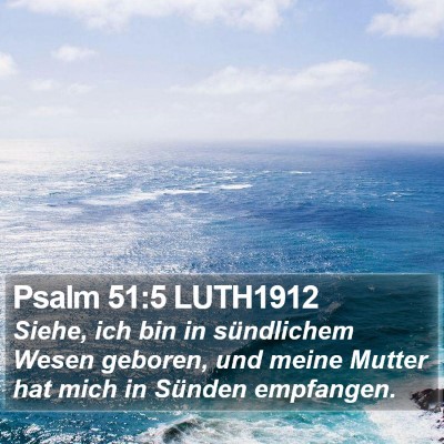 Psalm 51:5 LUTH1912 Bible Verse Image