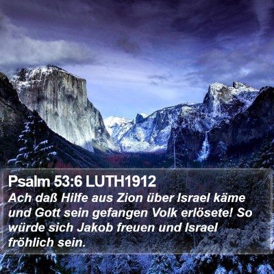Psalm 53:6 LUTH1912 Bible Verse Image