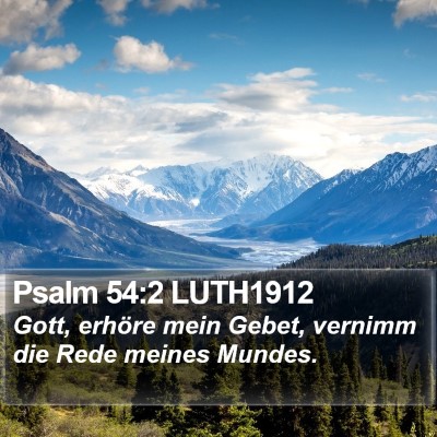 Psalm 54:2 LUTH1912 Bible Verse Image