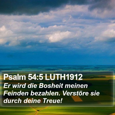 Psalm 54:5 LUTH1912 Bible Verse Image