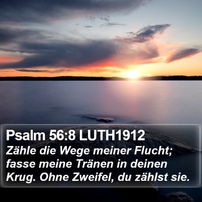 Psalm 56:8 LUTH1912 Bible Verse Image