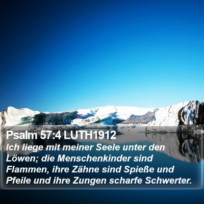 Psalm 57:4 LUTH1912 Bible Verse Image