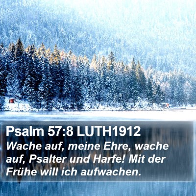 Psalm 57:8 LUTH1912 Bible Verse Image