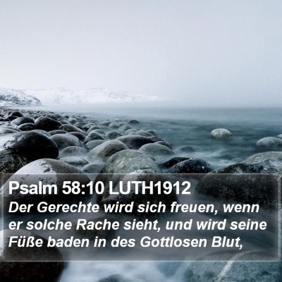 Psalm 58:10 LUTH1912 Bible Verse Image