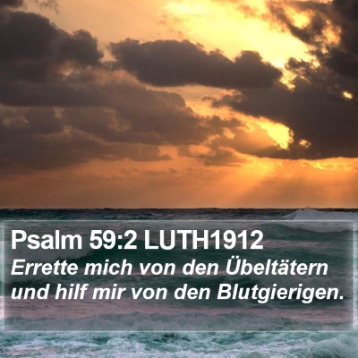 Psalm 59:2 LUTH1912 Bible Verse Image