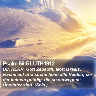 Psalm 59:5 LUTH1912 Bible Verse Image