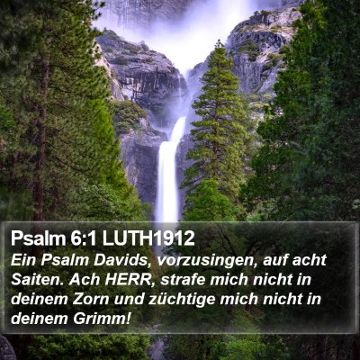 Psalm 6:1 LUTH1912 Bible Verse Image