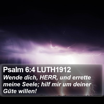 Psalm 6:4 LUTH1912 Bible Verse Image
