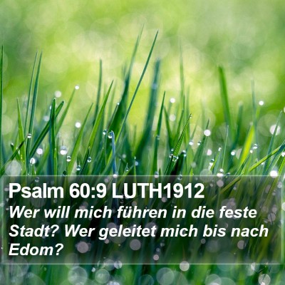 Psalm 60:9 LUTH1912 Bible Verse Image