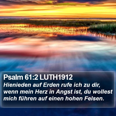 Psalm 61:2 LUTH1912 Bible Verse Image
