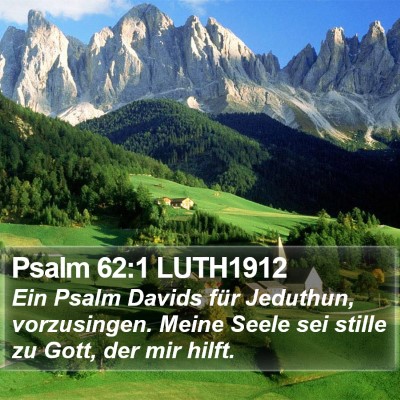 Psalm 62:1 LUTH1912 Bible Verse Image