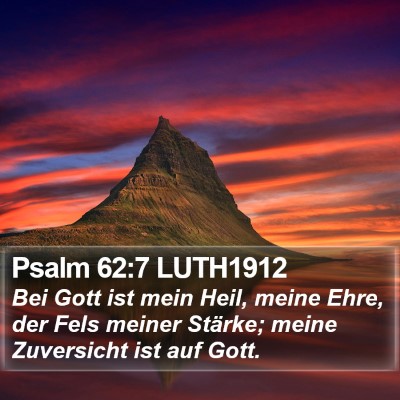 Psalm 62:7 LUTH1912 Bible Verse Image