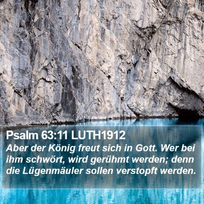 Psalm 63:11 LUTH1912 Bible Verse Image