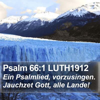 Psalm 66:1 LUTH1912 Bible Verse Image