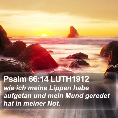 Psalm 66:14 LUTH1912 Bible Verse Image