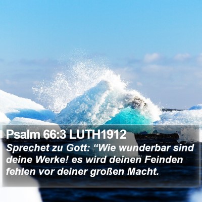 Psalm 66:3 LUTH1912 Bible Verse Image