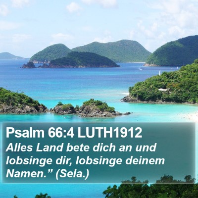 Psalm 66:4 LUTH1912 Bible Verse Image