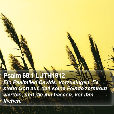 Psalm 68:1 LUTH1912 Bible Verse Image