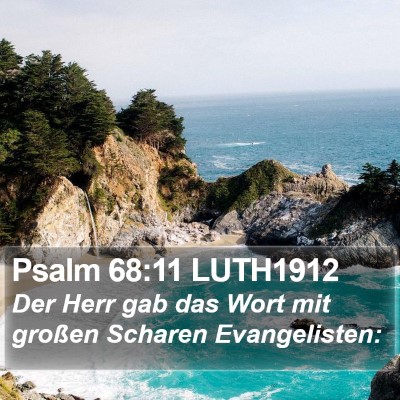 Psalm 68:11 LUTH1912 Bible Verse Image