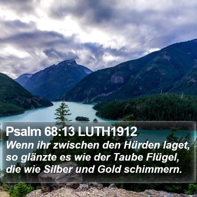 Psalm 68:13 LUTH1912 Bible Verse Image