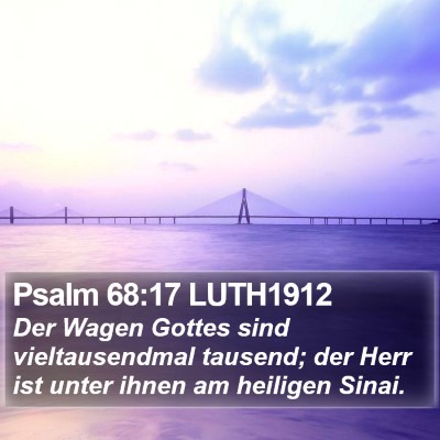 Psalm 68:17 LUTH1912 Bible Verse Image