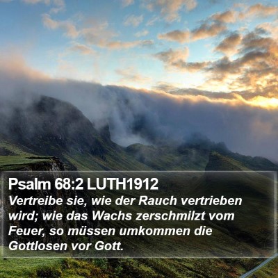 Psalm 68:2 LUTH1912 Bible Verse Image