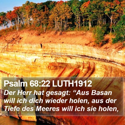 Psalm 68:22 LUTH1912 Bible Verse Image
