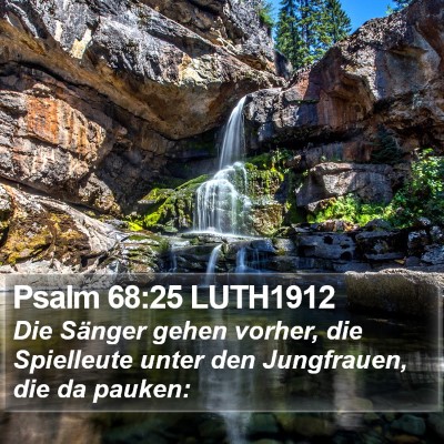 Psalm 68:25 LUTH1912 Bible Verse Image