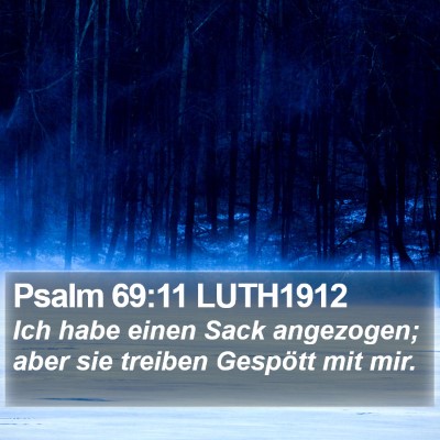 Psalm 69:11 LUTH1912 Bible Verse Image