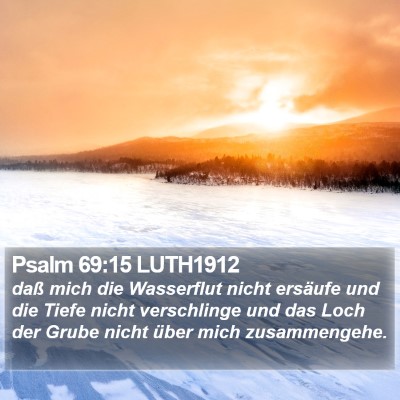 Psalm 69:15 LUTH1912 Bible Verse Image