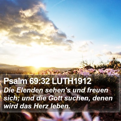 Psalm 69:32 LUTH1912 Bible Verse Image