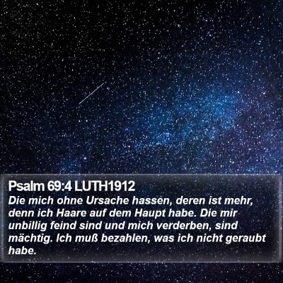 Psalm 69:4 LUTH1912 Bible Verse Image