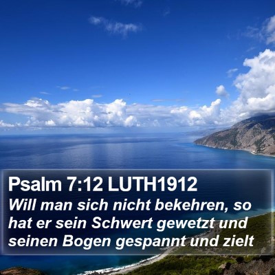 Psalm 7:12 LUTH1912 Bible Verse Image