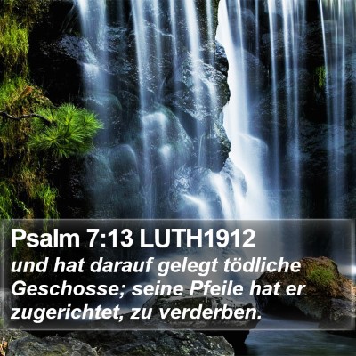 Psalm 7:13 LUTH1912 Bible Verse Image