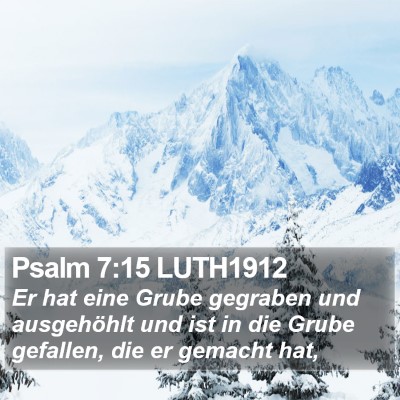 Psalm 7:15 LUTH1912 Bible Verse Image