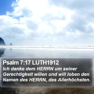 Psalm 7:17 LUTH1912 Bible Verse Image