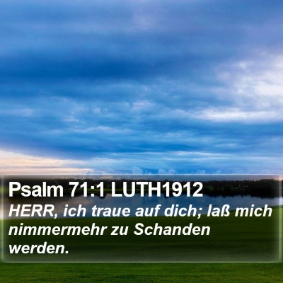 Psalm 71:1 LUTH1912 Bible Verse Image