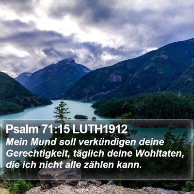 Psalm 71:15 LUTH1912 Bible Verse Image
