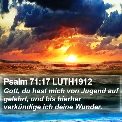 Psalm 71:17 LUTH1912 Bible Verse Image
