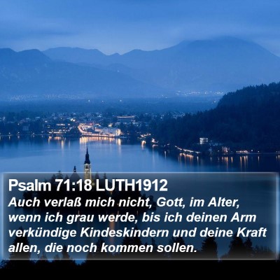 Psalm 71:18 LUTH1912 Bible Verse Image