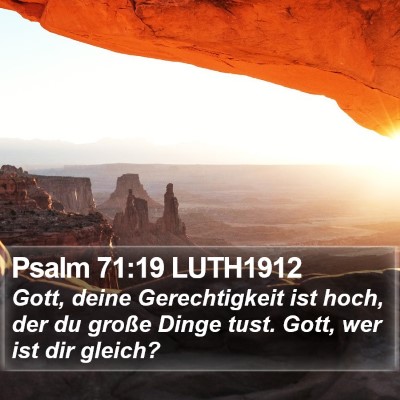 Psalm 71:19 LUTH1912 Bible Verse Image