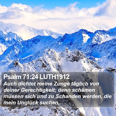 Psalm 71:24 LUTH1912 Bible Verse Image