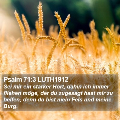 Psalm 71:3 LUTH1912 Bible Verse Image