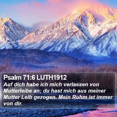 Psalm 71:6 LUTH1912 Bible Verse Image