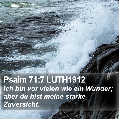 Psalm 71:7 LUTH1912 Bible Verse Image