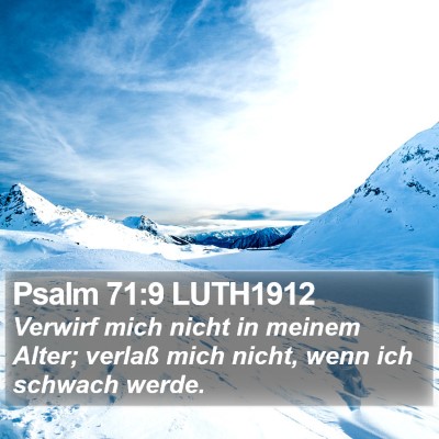 Psalm 71:9 LUTH1912 Bible Verse Image