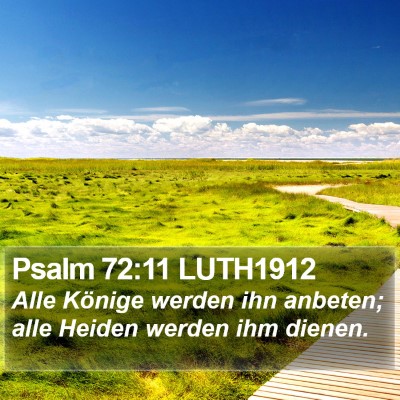 Psalm 72:11 LUTH1912 Bible Verse Image