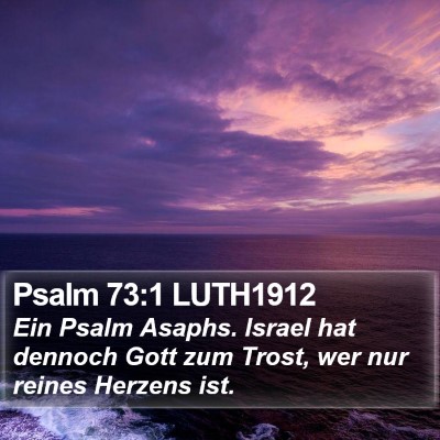 Psalm 73:1 LUTH1912 Bible Verse Image