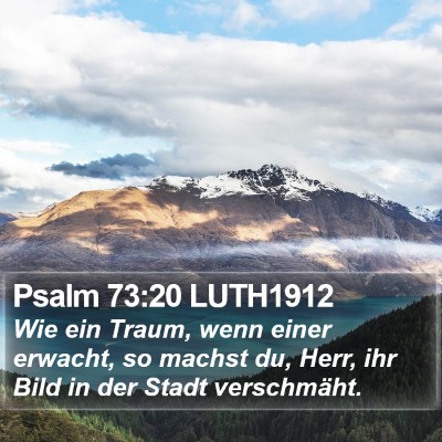 Psalm 73:20 LUTH1912 Bible Verse Image