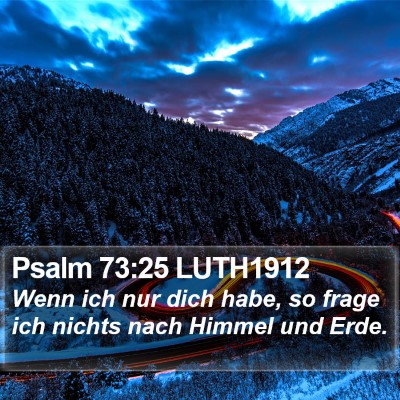 Psalm 73:25 LUTH1912 Bible Verse Image